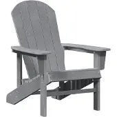 vidaXL Adirondack-Stuhl Hellgrau 82 x 74 x 92 cm HDPE