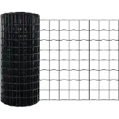vidaXL Eurozaun Grau 0,8 x 25 m PVC-beschichtetes Eisen