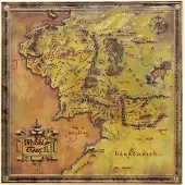Lord of the Rings Limitierte Auflage Herr Der Ringe Karte Replik