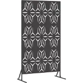 vidaXL Sichtschutz 100 x 50 x 180 cm Stahl Schwarz