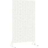 vidaXL Sichtschutz 100 x 50 x 180 cm Stahl Weiß