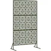 vidaXL Sichtschutz 100 x 50 x 180 cm Stahl Olivgrün