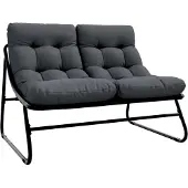 vidaXL gartenmöbel Schwarz 110 x 81 x 71 cm Pulverbeschichteter Stahl