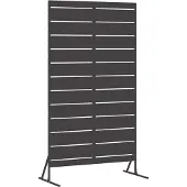 vidaXL Sichtschutz 100 x 50 x 180 cm Stahl Schwarz