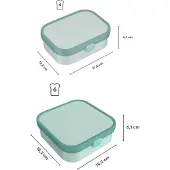 Mepal Lunchbox "Brotdosen-Set Campus (2025) 2er Set", pink (cool pink), B:2cm H:2cm L:2cm, Kunststoff, Lebensmittelaufbewahrungsbehälter, Lunchbox, Spülmaschinenfest