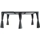 Mwh Creador Kiosko XL Pavillon Aluminium Matt grey 300x540x230 cm