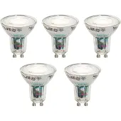 LUEDD 5er-Set Smart GU10 50mm LED-Glühbirnen Klar 4,8W 400 lm 1800-6500K