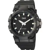 Q&Q Analoge Sport-Armbanduhr V40A-001VY, 46 mm, 10 ATM wasserdicht für Schwimmen & Wassersport