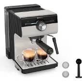 Krups Espresso-Siebträgermaschine: Genussvoller Espresso mit 15 Bar Druck