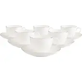 Villeroy & Boch Anmut Platinum No.1 Kaffeetassen mit Untertassen