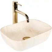 REA Aufsatzwaschbecken Belinda Mini Rectangle Beige