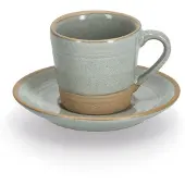 Zeller Present Espressotasse, (Set, 8 tlg., 4 Espressotassen-4 Espresso-Untertassen), 60 ml, 8-teilig (4 Tassen/4 Untertassen)