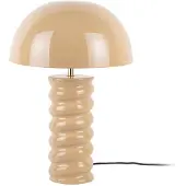 Leitmotiv - Tischleuchte Gracio - Sanftes Braun - Ø30cm Tischlampe - Nachttischlampe, Wohnzimmer, Schlafzimmer