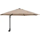 vidaXL Garten-Sonnenschirm Taupe 248 x 248 x 148 cm