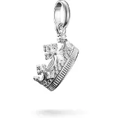 Thomas Sabo Charm-Anhänger Krone mit Steinen Connect Silber