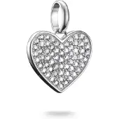 Thomas Sabo Charm-Anhänger Pavé Herz Connect Silber