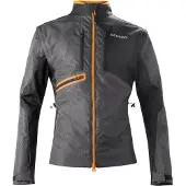 Acerbis Enduro One Motorrad Textiljacke, schwarz/orange, 3XL