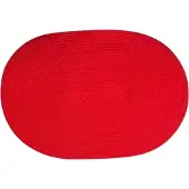 Continenta Tischset oval kirschrot 45x31cm