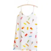 Snurk Trägerkleid Popsicles Damen Weiß-XS