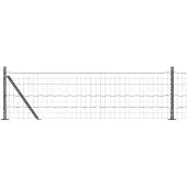 vidaXL Euro-Zaun mit Betonsockel 25 x 0,6 m PVC-beschichteter Stahl