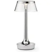 Flos Bon Jour Unplugged LED-Tischleuchte mit Akku-Chrome