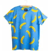 Snurk T-Shirt Banana Blue Unisex Blau-XS