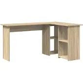 vidaXL Schreibtisch Sonoma-Eiche Holzwerkstoff 142 x 102 x 73 cm