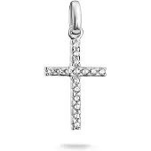 Thomas Sabo Charm-Anhänger Kreuz mit Steinen Connect Silber