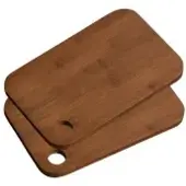Kesper Schneide- und Servierbrett, dunkler Bambus 59311 , 1 Set
