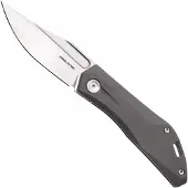 Real Steel Ventus ATS 7041 Satin N690, Grey Titanium, Taschenmesser