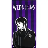 Wednesday Mikrofaser Handtuch, Lila/Schwarz