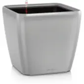 Lechuza 'Quadro LS 35', silber, ca. 35,5 x 35,5 x H 32,5 cm