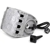 Wiltec Gartensteckdose 4fach Steinoptik Aussensteckdose Sensor IP44 Steckdosenstein