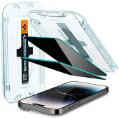Spigen GLAStR Privacy EZ Fit Displayschutzfolie + Applicator - 2er-Pack für das Apple iPhone 14 Pro