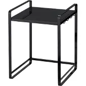 Yamazaki Küchenregal Standregal Arbeitsplatte schwarz Metall ausziehbar 47x50x35cm "TOWER"
