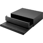 Yamazaki Küchenablage 45x13x37cm Schublade mit Ausziehtablett Metall schwarz