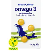 Arctic Blue Vegane Omega-3-Gummis DHA Vitamin D3 und Jod 30 St Gummibärchen