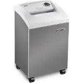 Dahle Aktenvernichter 404 AIR, Partikelschnitt 4 x 40 mm, in Holzschrank