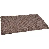 Flamingo Kissen Cuddly rechteckig flach taupe, Maße: 116 x 69 x 2 cm
