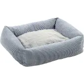 Flamingo Hundebett Colette rechteckig blau, Maße: 50 x 40 x 16 cm
