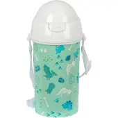 Safta Preescolar Dino Automatic Opening Water Bottle with Straw BPA