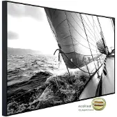 Papermoon Infrarotheizung »EcoHeat - Boot schwarz + weiss«, Matt-Effekt - bunt