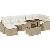 vidaXL Garten-Sofa-Set 8 Stk. Beige und Creme