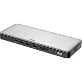 Deltaco USB-C Dockingstation 2xHDMI/DP/USB/RJ45/SD 96W
