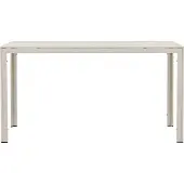 Ebuy24 Gartentisch Mirko, robust, wetterbeständig, beige, 140x140 cm, Höhe 74 cm