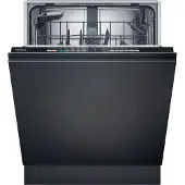 Siemens iQ100 SX61IX13TE, Voll integriert, Standardgröße (60 cm), Schwarz, Edelstahl, Tasten, LED