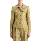 Scotch & Soda Jacquard Fitted Trucker Blazer Ikat Leopard Größe: XL | Jacken Outlet | Damen