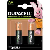 Duracell Recharge Plus AA, Wiederaufladbarer Akku, AA, Nickel-Metallhydrid (NiMH), 1,2 V, 2 Stück(e), 1300 mAh