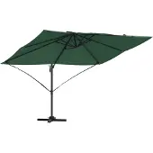 vidaXL Sonnenschirm Grün 351 x 250 x 260 cm Polyester und Aluminium