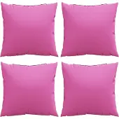vidaXL Streupillows Uni 4 pcs Rosa 60 x 60 cm Polyesterstoff